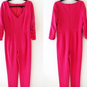 Black Halo Vibrant Pink Jumpsuit